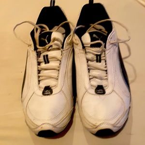 White pumas size 10